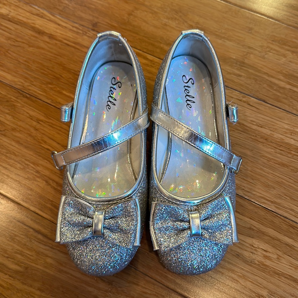 Girls Glitter pageant shoes